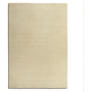 Steffensmeier Wollteppich, Beige, Größe: 190x290 cm für Wohnzimmer, Flur, Ethno Look