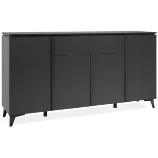 Finori Sideboard in Schiefer dunkel / anthrazit - 177x92x40cm (BxHxT)