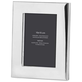 Brillibrum Bilderrahmen »Bilderrahmen Silber 10x15 cm Fotorahmen versilbert anlaufgeschützt tiefer Rand rechteckig«