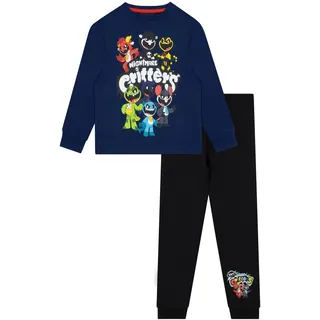 Poppy Playtime Schlafanzug Jungen, gemütlicher Pyjama Kinder, warme als Schlafanzug Kinder für den Winter 140 - 140