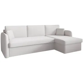 m-punkt Ecksofa Nice Boucle 2-Sitzer Ecru Hell
