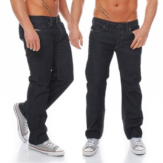 Diesel Regular-fit-Jeans Herren Waykee 0088Z Blau, 5 Pocket Style, ohne Stretch Anteil blau 28