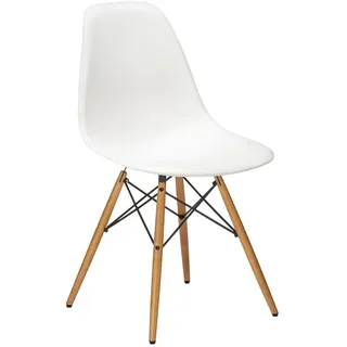 Vitra Stuhl Eames Plastic Side Chair DSW 46.5x83x55 cm, Gestell: Ahorn, Designer Charles & Ray Eames