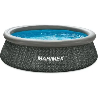 Aufblasbarer Pool MARIMEX Tampa Pool 305 x 76cm ohne Filterung Rattan-Motiv - Schwarz
