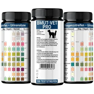 BMUT 100x Gesundheitstest für Tiere (Groß und Klein) – 10 Indikatoren Urinanalysestreifen Schnelltest