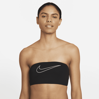 Nike Bandeau-Bikini-Oberteil für Damen - Schwarz, L