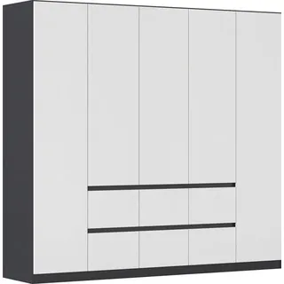 Rauch Drehtürenschrank MAINZ 226 x 210 x 54 cm Grau