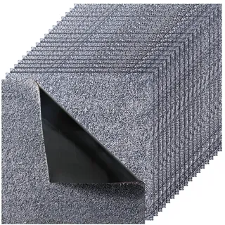 Vevor Teppichfliesen Teppichboden 457,2 x 457,2 cm Grau