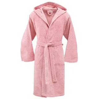 Bassetti - Bassetti Damen Bademantel mit Kapuze aus Baumwollfrottee Time Pink - S - S