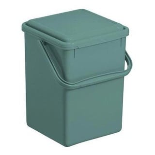 Rotho Mülleimer 1775505092 Komposteimer, grün, aus Kunststoff, geruchssicher, 9 Liter