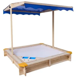 Lupilu Holzsandkasten mit Dach und Eisdiele