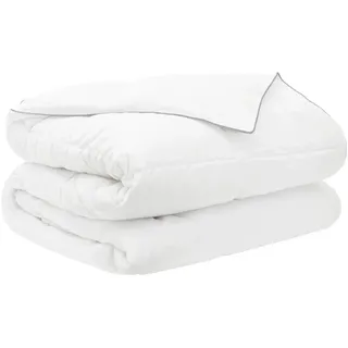 vidaXL Bettwäsche-Set Moderne Bettwäsche Polyester Weiß 140 x 220 cm + 80 x 80 cm