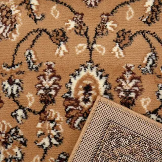 VIMODA Teppich Klassisch Orient Blumenmuster dicht gewebt Wohnzimmer Schlafzimmer Läufer, Maße:60x110 cm