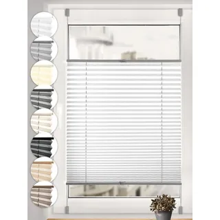 Sonello Plissee ohne Bohren Rollo Klemmfix für Fenster & Tür Lichtschutz, blickdicht, ohne Bohren, verspannt, Klemmfix, 70cm x 100cm Grau Faltrollo, Easyfix, Sonnenschutzrollo, Jalousie grau 70 cm x 100 cm