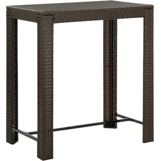 Möbel® Garten-Bartisch,Gartentisch,Bistrotisch Garten-Esstisch,Balkontisch Outdoor Tisch Gartenmöbel für Garten Camping Braun 100x60,5x110,5 cm...