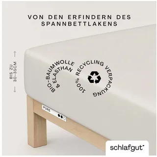 Baumwolle 120 x 200 - 130 x 220 cm sand light