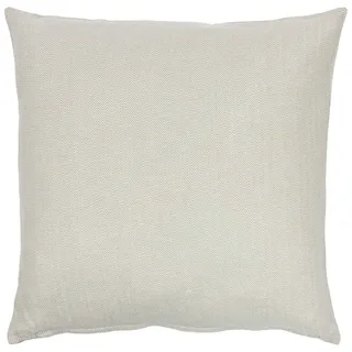 Alphadeco Zigzag Soft Sofakissen inkl. Füllung - Bezug: 100% Baumwolle - Mordernes Ethno Design - viele Größen (Beige/Leinen, 60 x 60 cm)