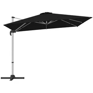 Costway Sonnenschirm rechteckig 300 x 300 cm Blau