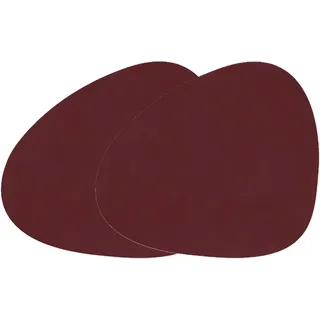 LIND DNA Tischset Curve L Nupo, 2er-Set - Burgundy