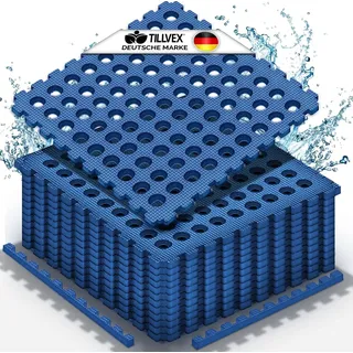 tillvex Pool Bodenschutzmatte blau 51x51 cm