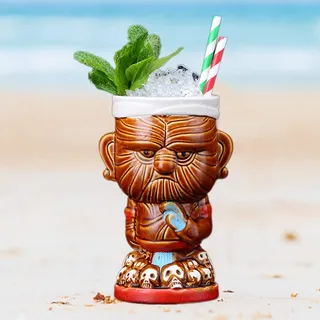 Jauhmui Tiki Becher Mug 400ml Keramik Rangatira Hawaii Cocktailbecher