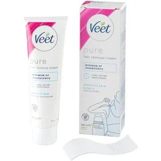 Veet Pure Haarentfernungscreme Bikinizone & Achseln für empfindliche Haut 100 ml