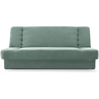 e-meubles Möblo Schlafsofa Mintgrün, Holz, 192x85x92 cm Wohnzimmer Federkern Sofagarnitur Polstersofa - Couches, Schlafsofas