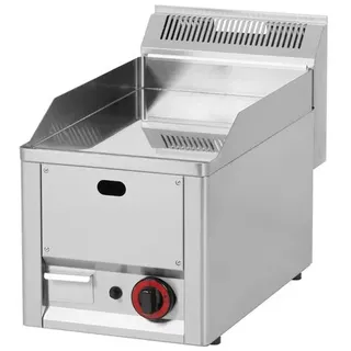 Wimar Gas-Griddleplatte Tischgerät Grillplatte Bratplatte aus Chrom 330x600x290 mm 4kW