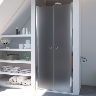 Breuer Elana 6 Pendeltür für Nische Satiniert Alu Silber Matt 75 cm / 200 cm - 1631 001 030 002