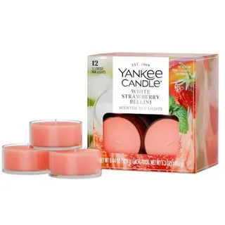 Yankee Candle® White Strawberry Bellini Teelichter 12 Stück