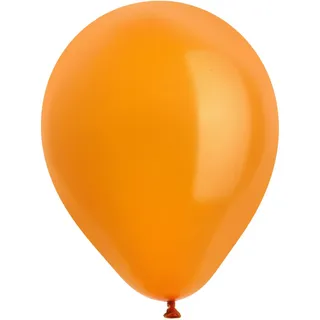 Folat 31116 Runder Luftballons Orange Ø 23 cm 50 Stück - Partyzubehör Ballons, Helium Latex Ballons für Hochzeit Valentinstag Geburtstag Taufe Kommunion Party Deko