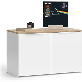 Vicco Kommode Wido 80 x 50 cm Weiß/Sonoma