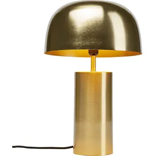 Kare Design Tischlampe Loungy, gold, Pilzform, handgearbeitet, Kippschalter, 38cm