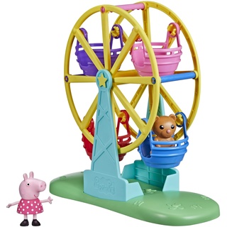 Peppa Pig Peppa’s Adventures Spaß auf dem Riesenrad Spielset, Vorschulspielzeug mit Peppa Wutz Figur und Accessoire für Kinder ab 3 Jahren