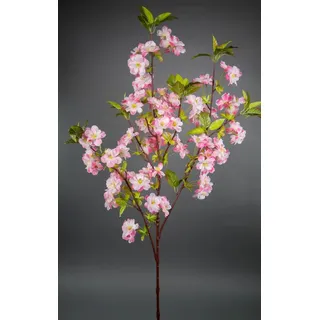 Seidenblumen Roß Kirschblütenzweig 105cm dunkel-rosa ZF Kunstblumen Seidenblumen künstliche Kirschblüten Zweige Blume