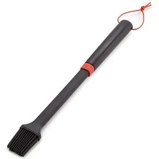 Weber 6319 Grillpinsel Silikonborsten spülmaschinenfest Schwarz einpinseln 40cm