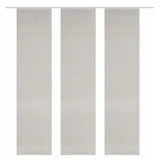 HOME WOHNIDEEN Schiebegardine 3er-Set Flächenvorhänge ROM, halbtransparent, hxb 260x60 cm, Taupe (3 St), Paneelwagen, halbtransparent, Polyester grau