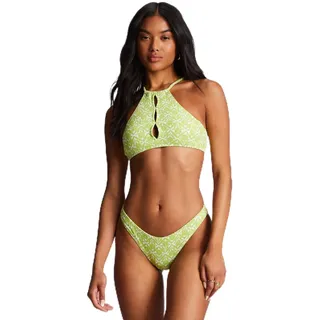 Billabong Thats Cute - High Neck Bikini Top for Women - Bikinioberteil mit hohem Ausschnitt - Frauen - Grün - M