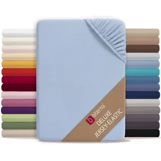 biberna 0077866 Jersey-Elastic 120 x 200 - 130 x 220 cm eisblau