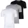 Classic Kurzarm-T-Shirt 3 Einheiten White Grey Black S