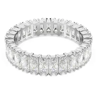 Swarovski Matrix Ring Baguette-Schliff Weiß Gr. 55