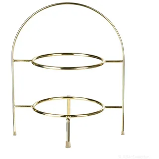 Etagere 2-stufig Atable in Farbe gold