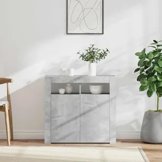 vidaXL Sideboard 80 x 75 x 35 cm Betongrau