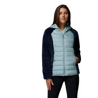 Columbia Powder Lite II Sherpa Hybridjacke, Reflektierendes Omni-Heat, Abweisendes Omni-Shield, Umweltfreundliche Isolierung, Sichere Taschen, Kinnschutz, Flexibles Binding - Damen