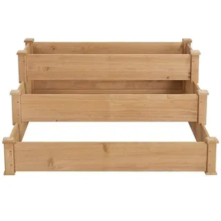 Stapelbares Hochbeet 3 Etagen Blumentreppe Stufenbeet Garten Beete Pflanzenbeet