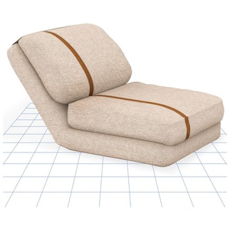 FLEXISPOT Sessel XC-TG2/XC-TW2 (Schlafsessel, Liegesessel, Bodensessel, erstellbarer Sessel), Relaxsessel, Schlafsessel, Klappsessel mit Liegefunktion beige