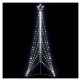 vidaXL LED Weihnachtsbaum Kaltweiß 302 cm