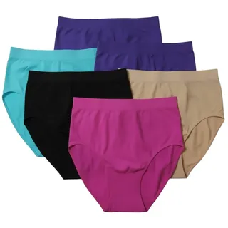 Nowingline 5er Pack Damen Übergröße Slips ab Größe 38-64 - 48 Große Größen
