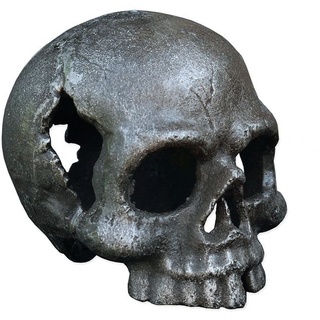 AFG Dekofigur Schädel Totenkopf Totenschädel Skull Gothic Gusseisen schwarz