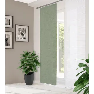 home in green ESTRA Schiebegardine Paneelwagen 60 x 245 cm Salbei/Blau 1x